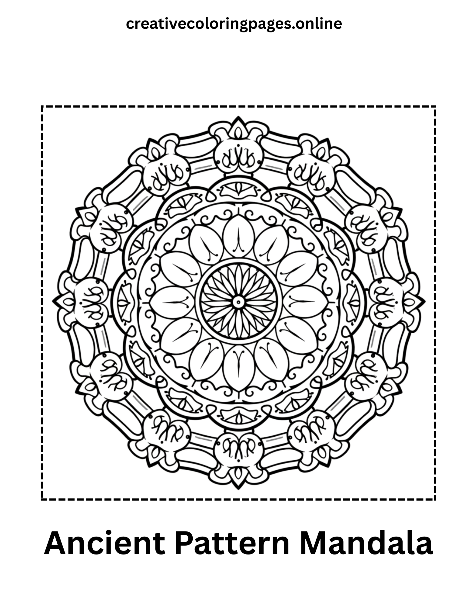 Free Ancient Pattern Mandala