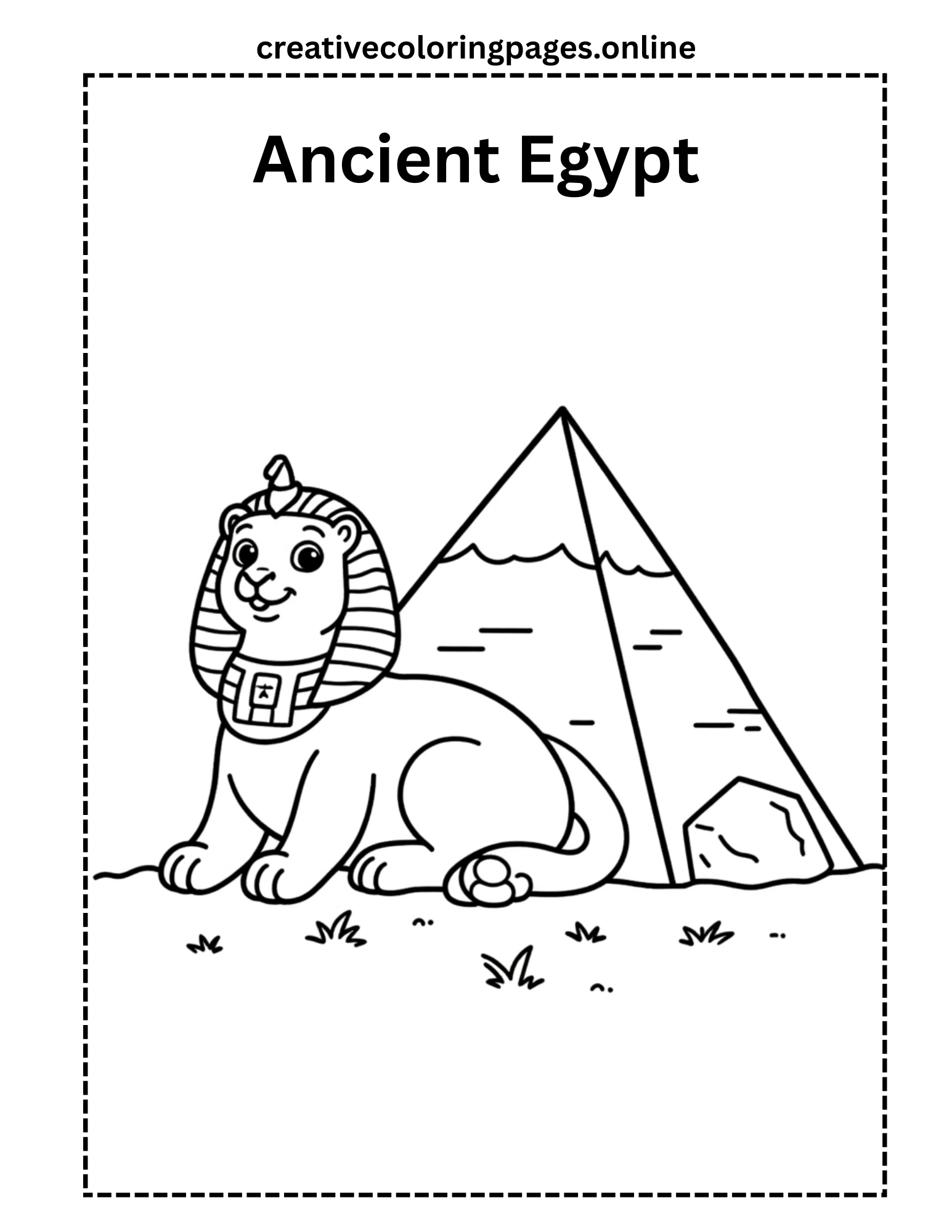Free Ancient Egypt Coloring Page