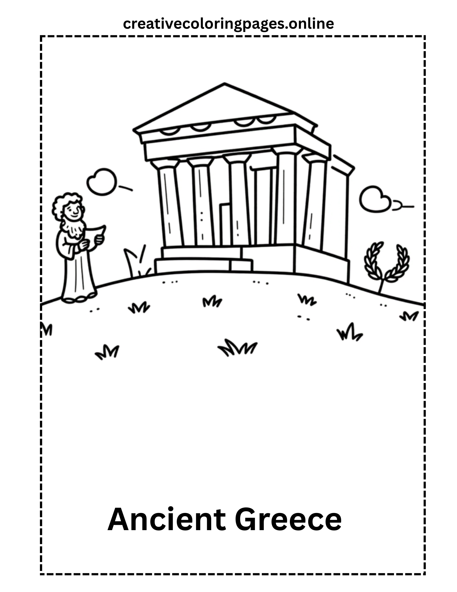 Free Ancient Greece Coloring Page
