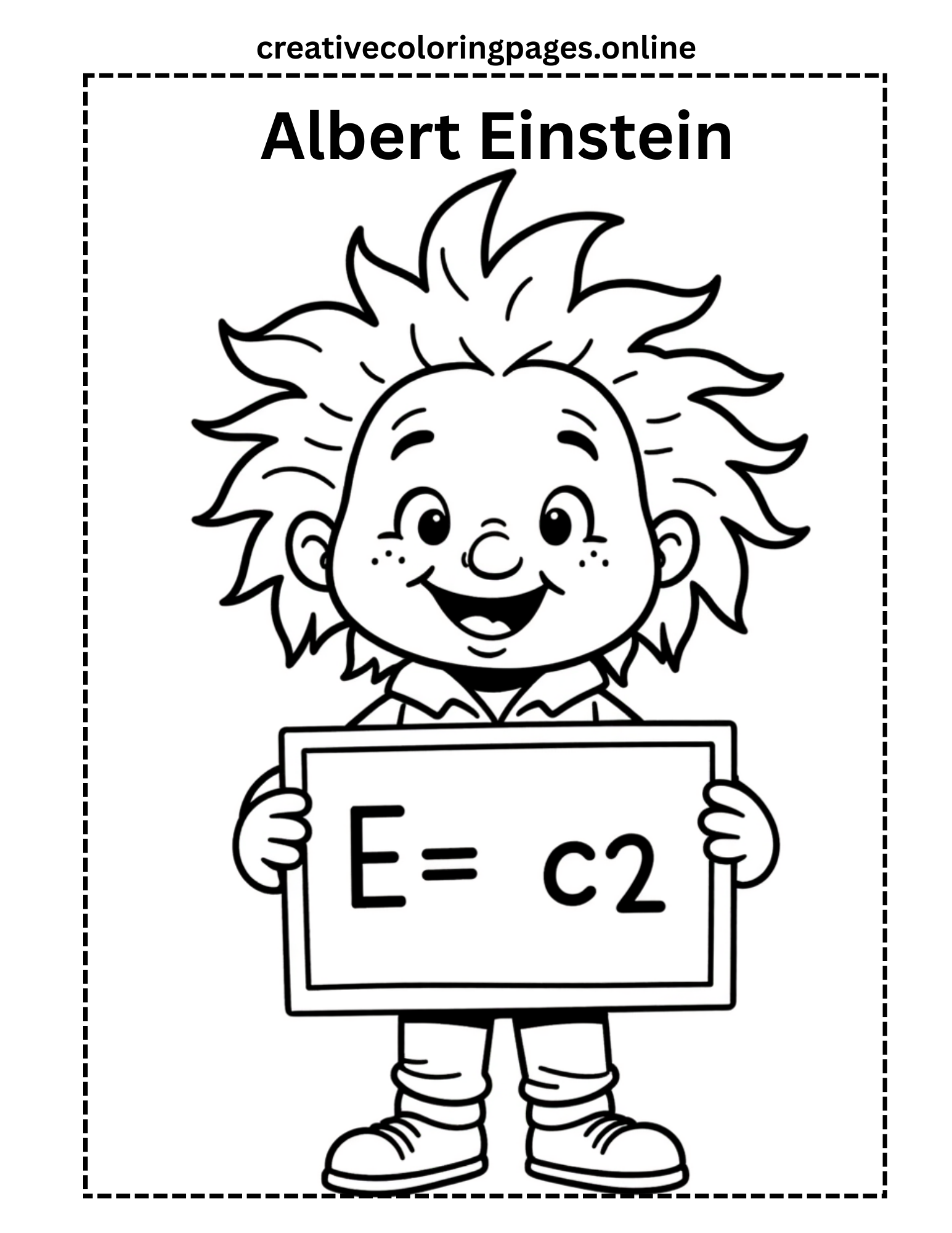 Free Baby Einstein Scientist Coloring Page