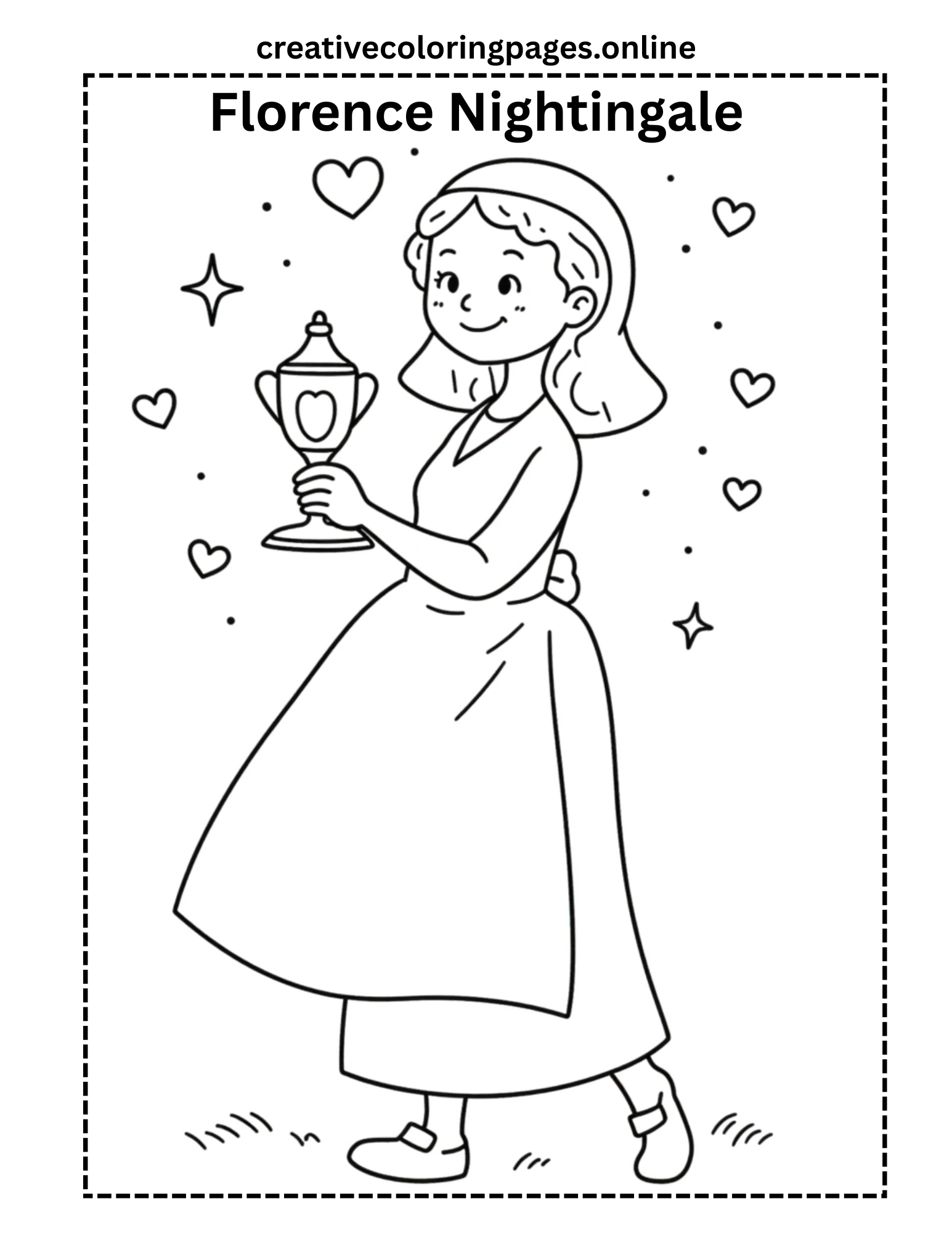 Florence Nightingale Coloring Page